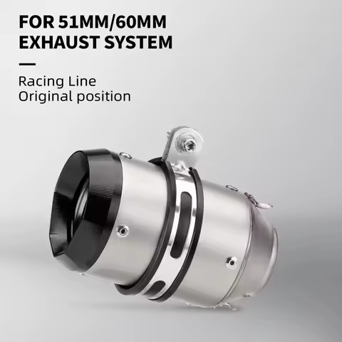 Universal Carbon Fiber Motorcycle Exhaust Muffler Pipe Motorcycle Racing Exhaust Pipe Accessories For Z900 Z1000 ninja400 CBR500