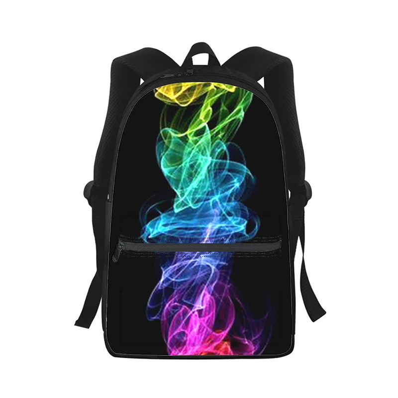 Mochila con estampado 3D de arcoíris para hombre y mujer, bolso escolar para estudiantes, mochila para ordenador portátil, bolso de hombro de viaje para niños