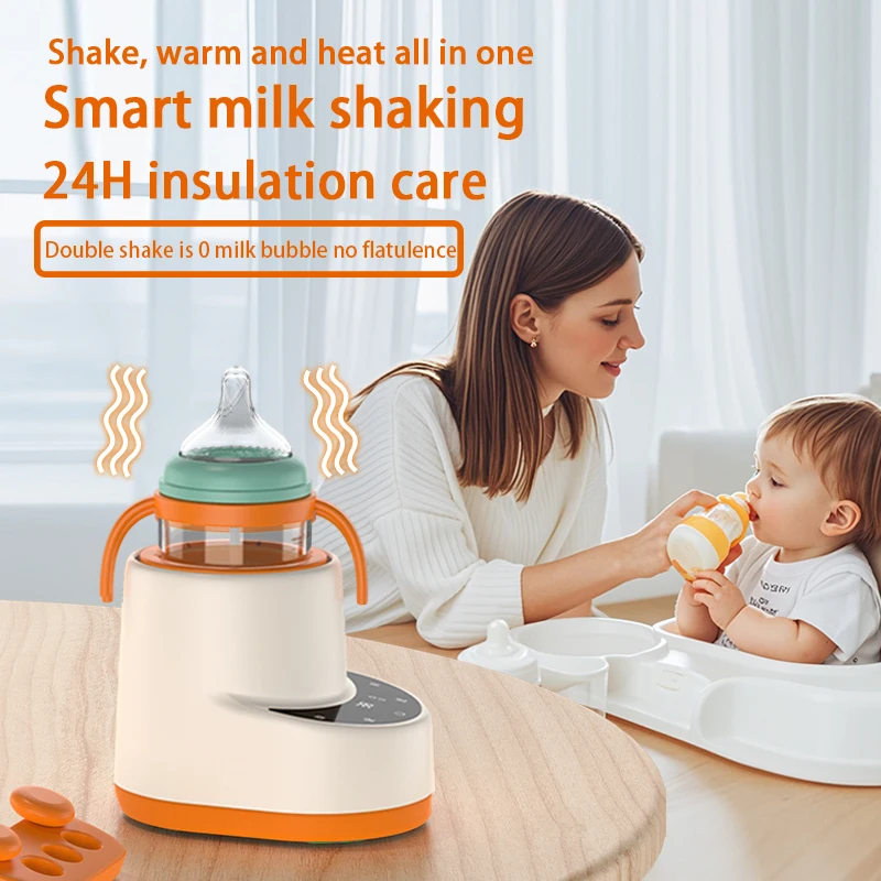 

Electric Baby Milk Bottle Shaker Powder Mixer 4-in-1 Constant Temperature Night Feeding Travel Milk Warmer Machine for Newborns