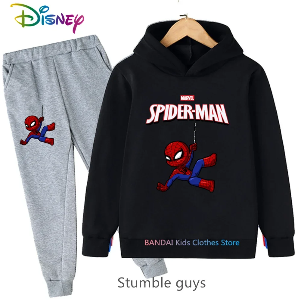 

Disney Girls Anime Spiderman Set Fall Kids Hoodie Fashion Casual Sportswear