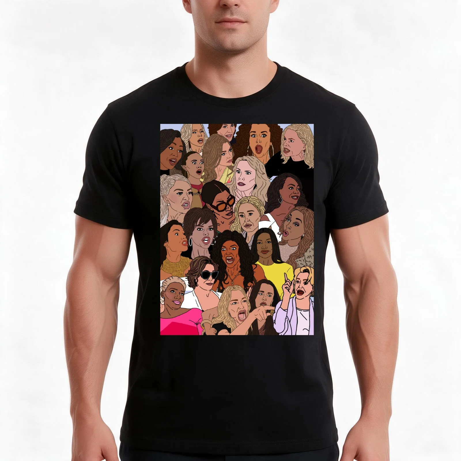 The Real Housewives of... Bravo TV RHOBH RHONY RHOA RHOP T-Shirt Summer Casual Cotton Tee Oversized Streetwear Tops