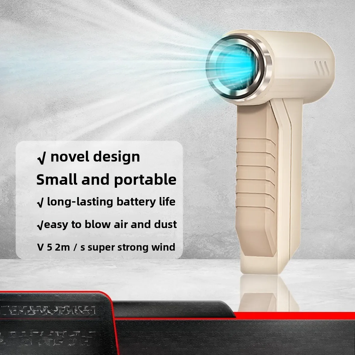 Fan High-speed Supercharged Cleaning Dust Blower Handheld Wireless Car Vacuum Portable Hair Dryer
