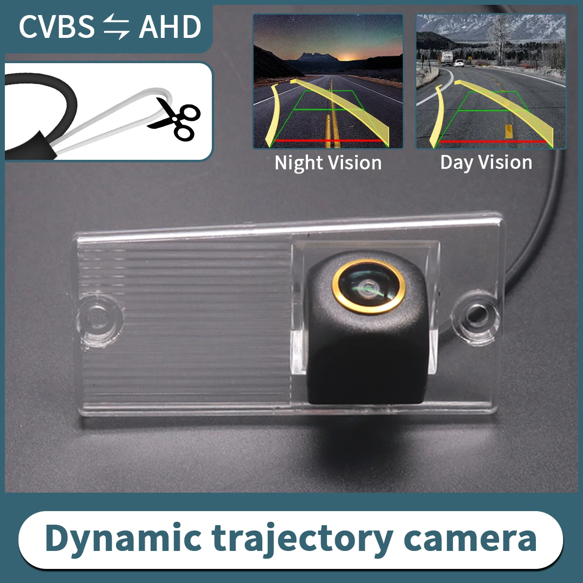 

Динамическая траектория AHD 1700. ° Автомобильная камера заднего вида для Kia Sportage MK2 2005 2006 2007 2008 2009 2010, водонепроницаемая автомобильная камера