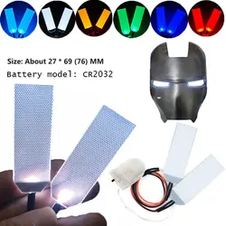 DIY Led Flexible Light Eyes Kits for Tony Stark Helmet Mask Glow Eyes Lights Modified Halloween Cosplay Masks Accessories