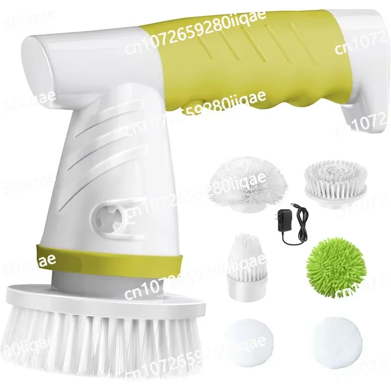 New multi-head wireless portable power supply household electric scrubber cordless cleaning brush