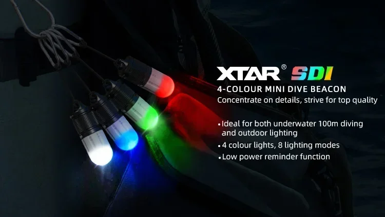 XTAR D26 1600 Lumen Magnetic Press Switch Deep Sea ip68 Scuba Diving Spotlight Torch Flashlight Dive Spearfishing LED Light