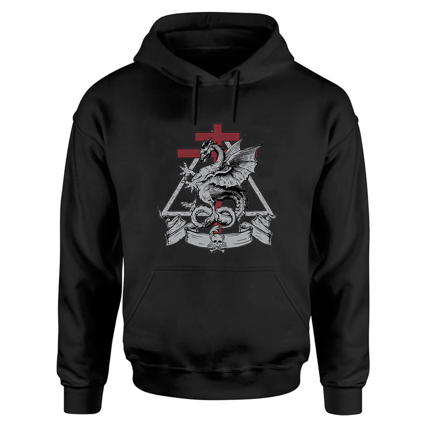 Order of The Dragon Pullover Hoodie New 100% Cotton Comfortable Casual Mens Sweatshirt Retro Fashion Streetwear