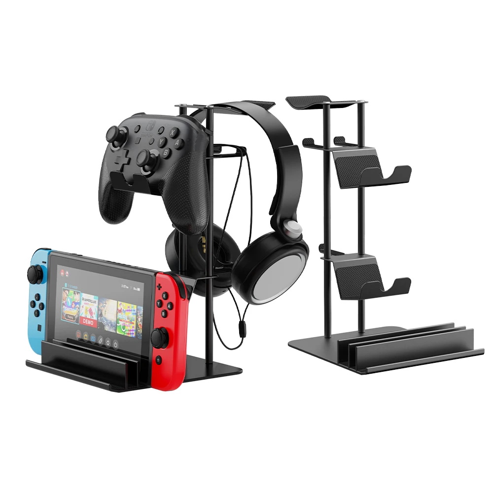 Multi-Purpose Gamepad Holder for PS5/PS4/Switch Mount Stand Controller Bracket Headset Earphone Holder Phone Stand Shelf Hook