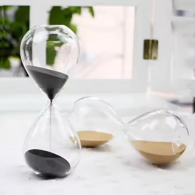 5-30 Minutes Nordic Glass Hourglass Sand Clock Timer Creative Modern Home Newest Sandglass Art Decoration Crafts Holiday Gifts