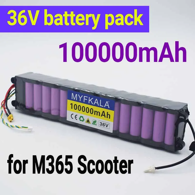 

2025 New 36V 100Ah Battery for Xiaomi M365/Pro/1S Special Battery Pack 36V Battery Riding 30km BMS+Charger Scooter Accessories