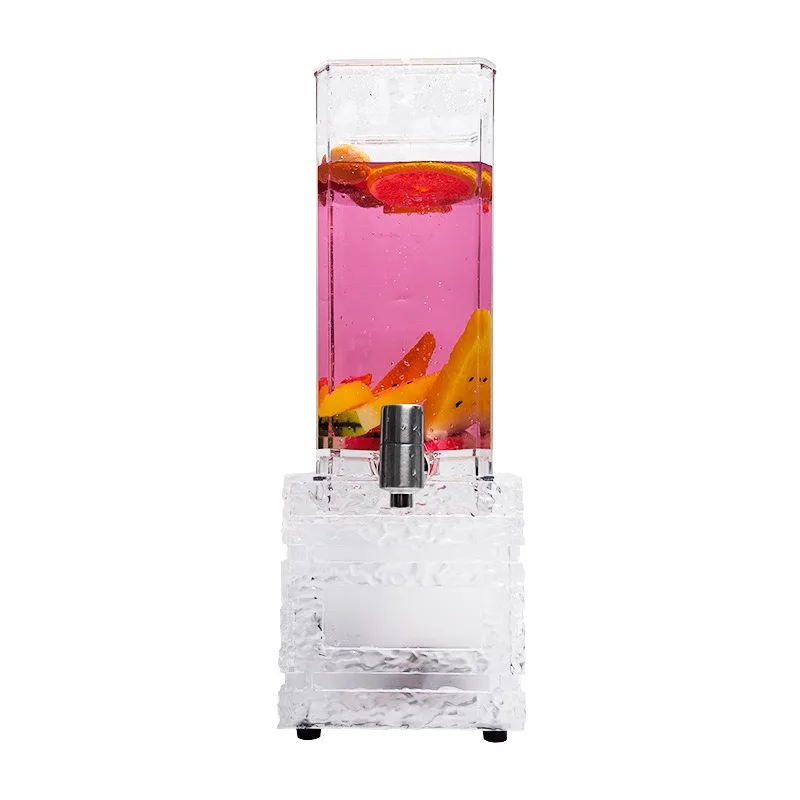 

3 liters luminous wine cannon bar ice pattern beer bucket 2 liters juice bucket acrylic stainless steel