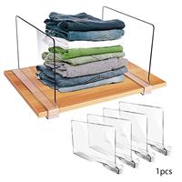 Acrylic Shelf Divider Shelf Organizer for Sweater Bedroom Organization Books Closet Shelf Dividers Partition Household Storage