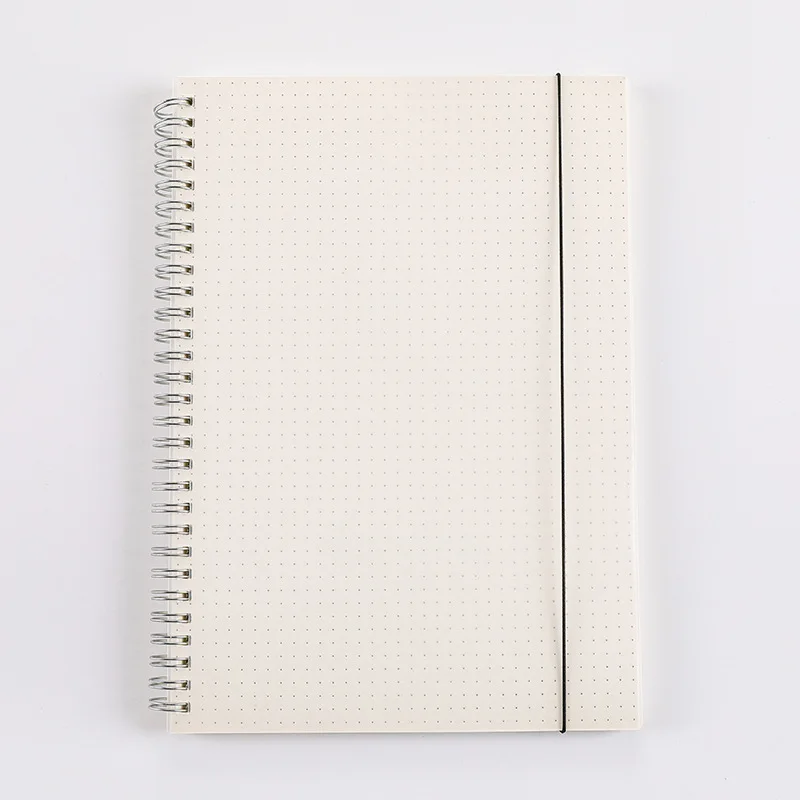 Imagem -06 - Notebook Bobina Espiral em Branco To-do Forrado Dot Grid Paper Journal Diário Sketchbook para a Escola Artigos de Papelaria a6