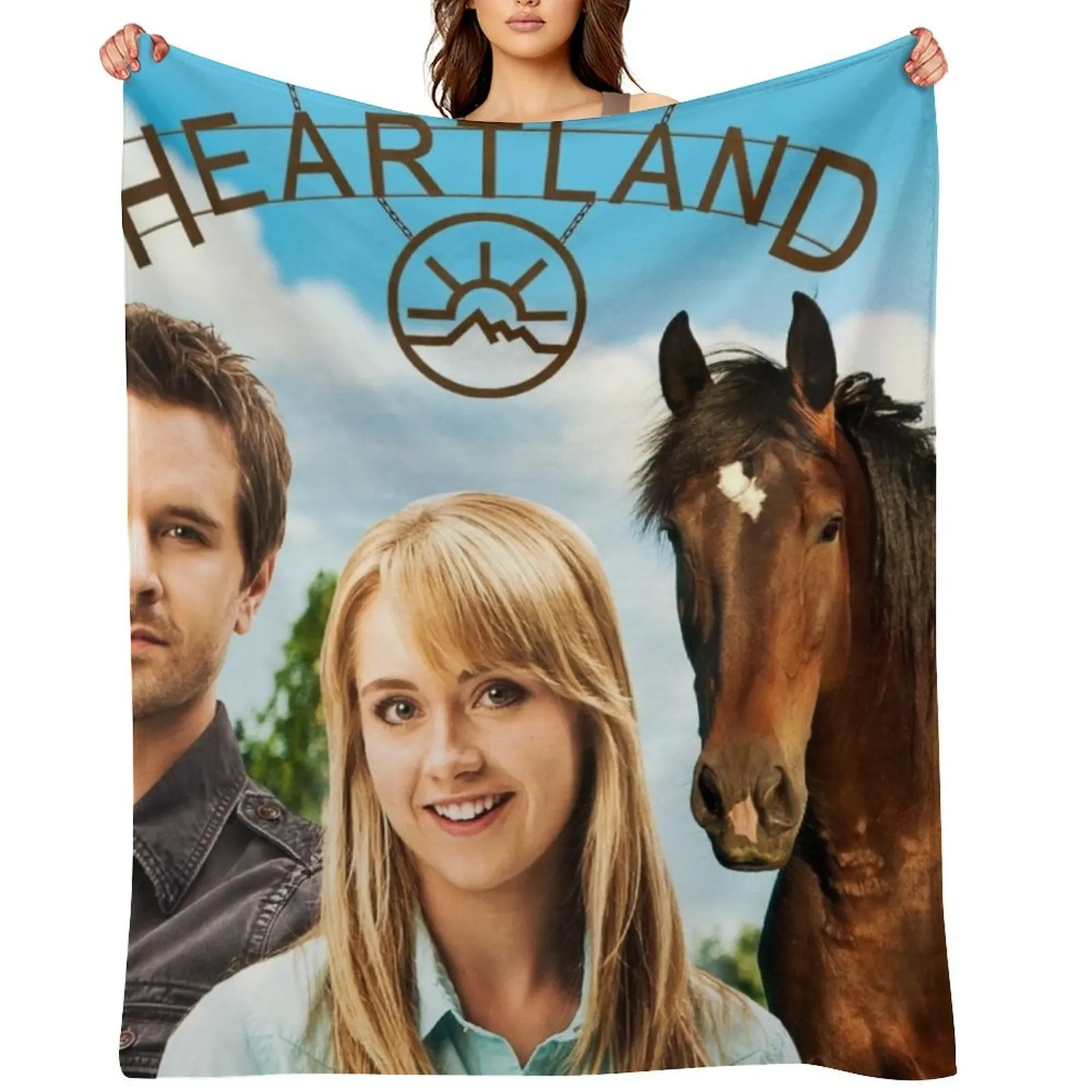 

HEARTLAND ~SHOW Throw Blanket Bed Fashionable heavy to sleep Vintage Thermal Blankets