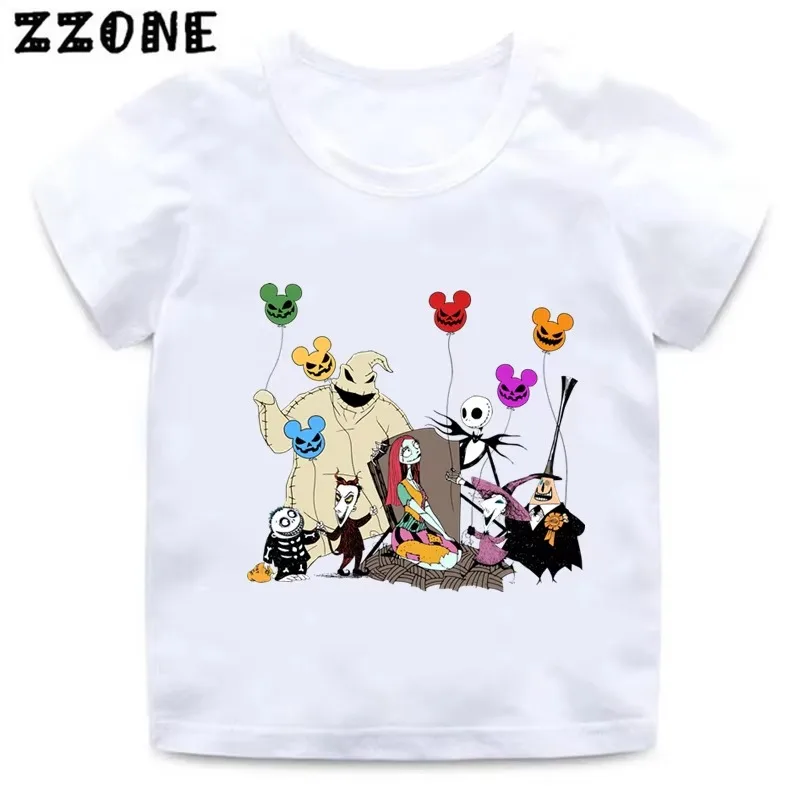 �The Nightmare Before Christmas“ – Jack Skellington – Halloween-Motiv – Kinder-T-Shirts, lustige Mädchenkleidung, Jungen-T-Shirts, Baby-Oberteile, ooo5901. – Detail 6