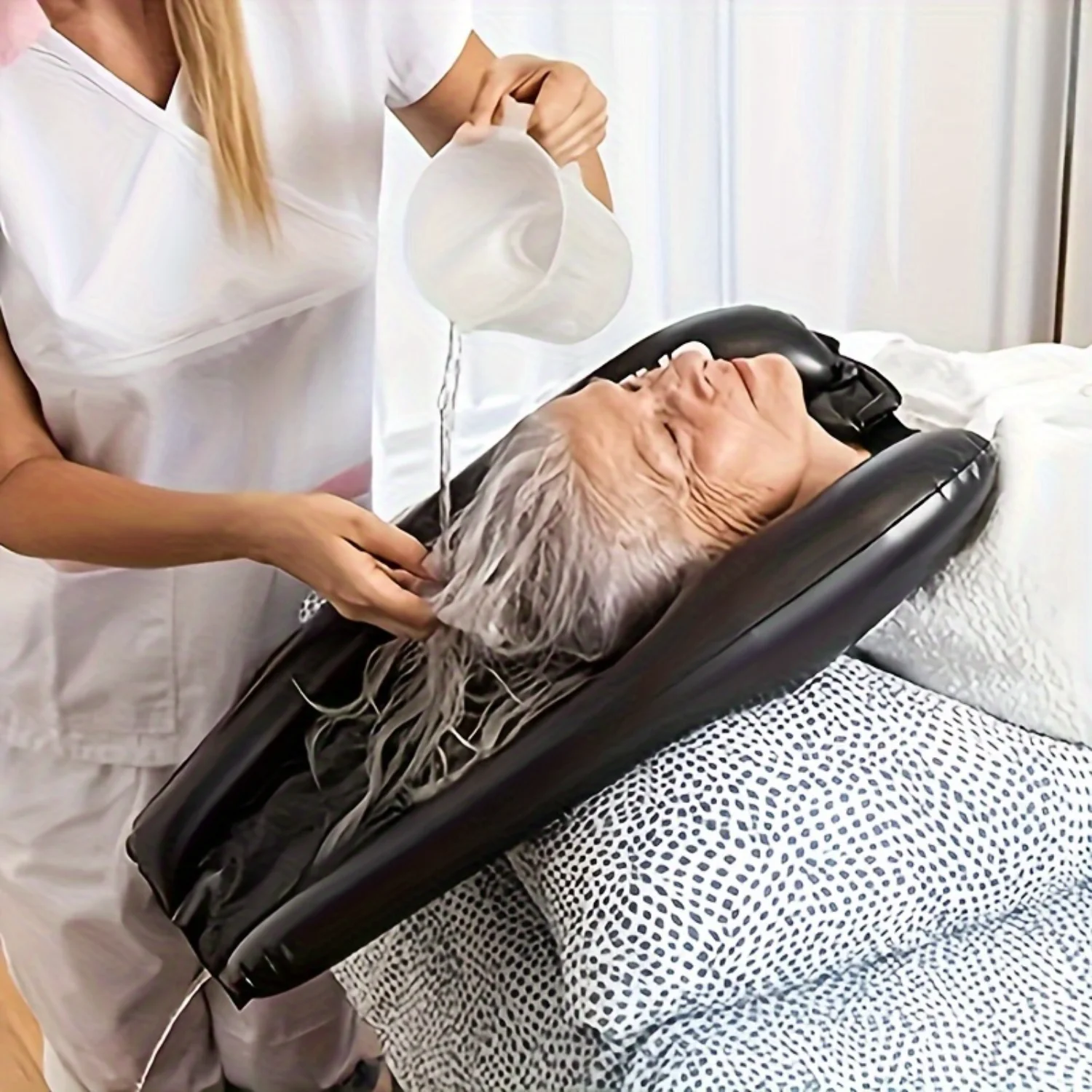 Versatile Portable Shampoo Basin, Comfort Hair Wash Tray For Elderly & Unisex, Lightweight & Chair-Compatible