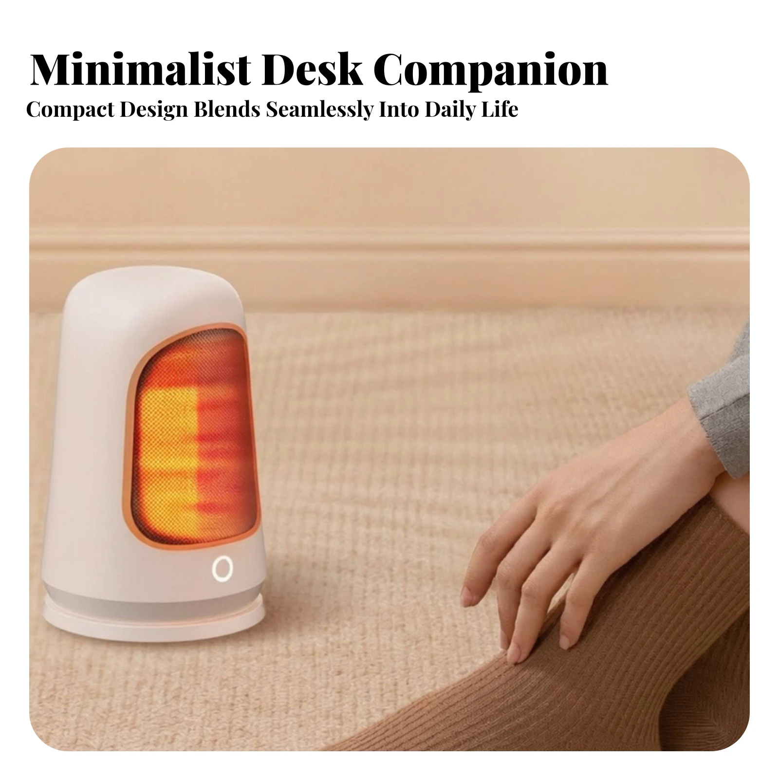 Desktop Heater Quiet Portable Desk Heater Instant Heating Energy-Saving for Office Workers, Bedside Table