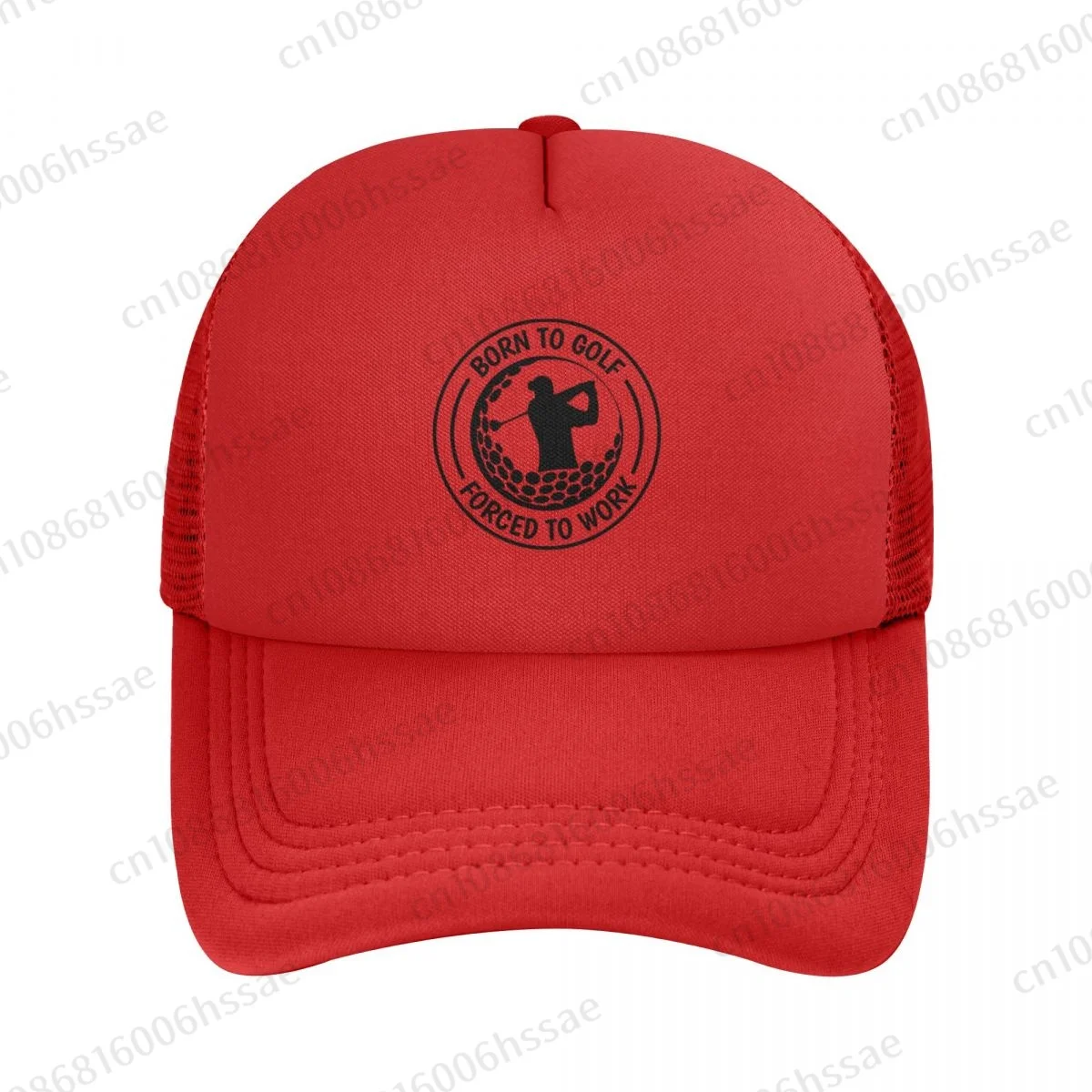 Born To Golf Forced To Work Baseball Cap Women Men Outdoor Hiking Hat Sport Breathable Golf Hats