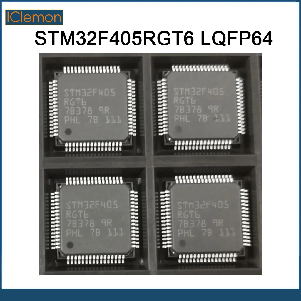 1/5PCS STM32F405RGT6 LQFP64 STM32F405 ARM Microcontrollers - MCU ARM M4 1024 FLASH 168 Mhz 192kB SRAM