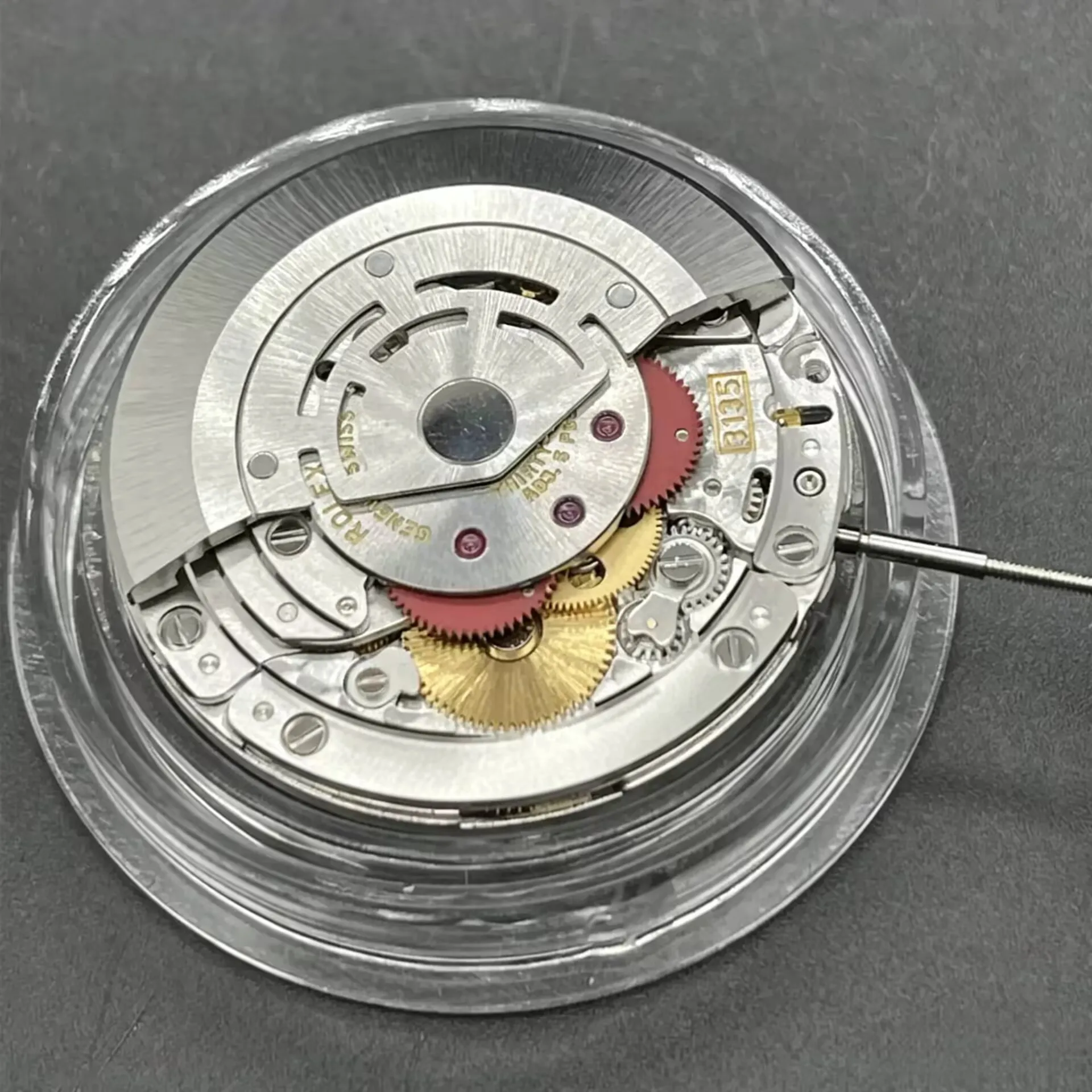 Dandong VS 3135 Automatic Mechanical Movement Blue Balance Wheel Watch Movement Fits for ROLEX 116610 Watch