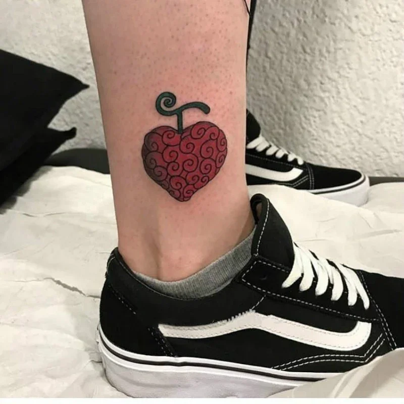 

Anime Love Fruit Temporary Tattoos Cartoon Waterproof Fake Tattoo Arm Leg Neck Tatoo Body Stickers for Woman Man