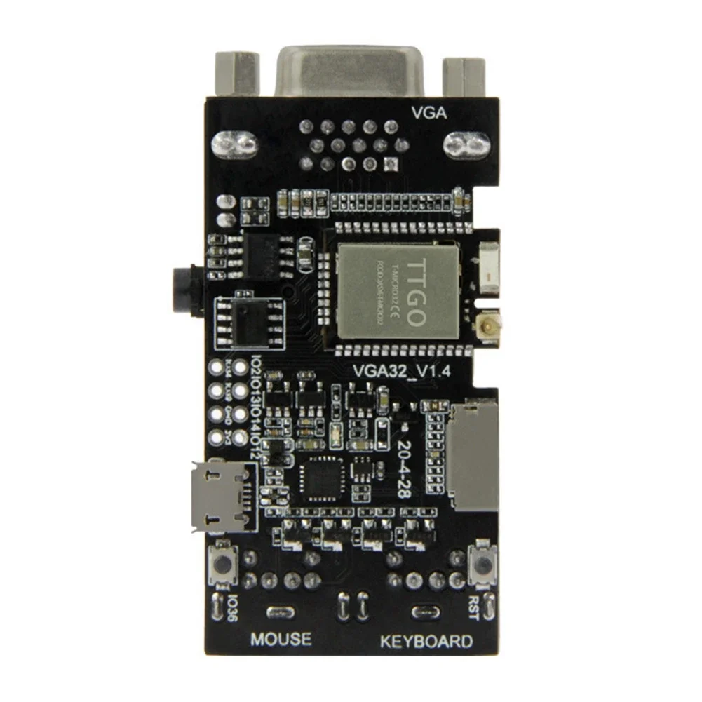 A49T FabGL VGA32 VGA ESP32 PSRAM Module V1.4 Controller PS/2 Mouse Keyboard Graphics Library Game ANSI/VT Terminal Circuits