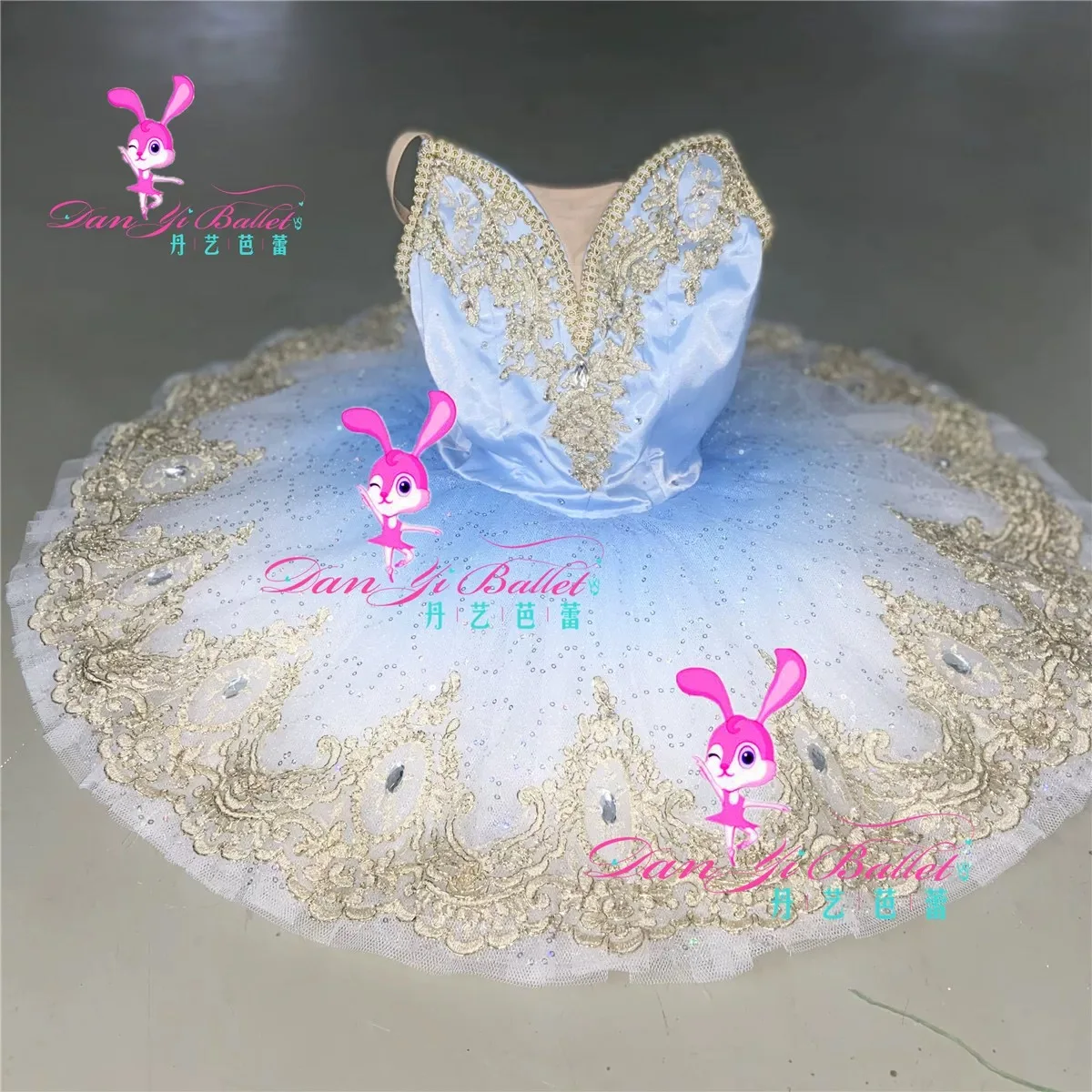 Danyi Dance Rabbit simple Adult Children simple Silver Fairy Blue Bird Ballet tutu disk skirt Competition costume