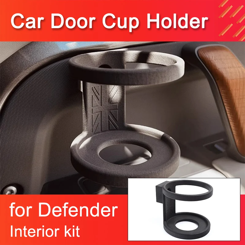 

for Land Rover Defender 90 110 2020-2024 Car Door Cup Holders Easy installation Car cup holder Non destructive installation