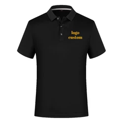 Customized Quick Drying Shirts Men Women Summer Sport Polo Shirt Cool Fabric Running Fitness T-shirt Logo Personalised Clothing