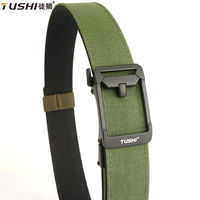 TUSHI New Military Gun Belt for Men Nylon Metal Automatic Buckle Police Duty Belt Tactical Outdoor Girdle IPSC Accessories