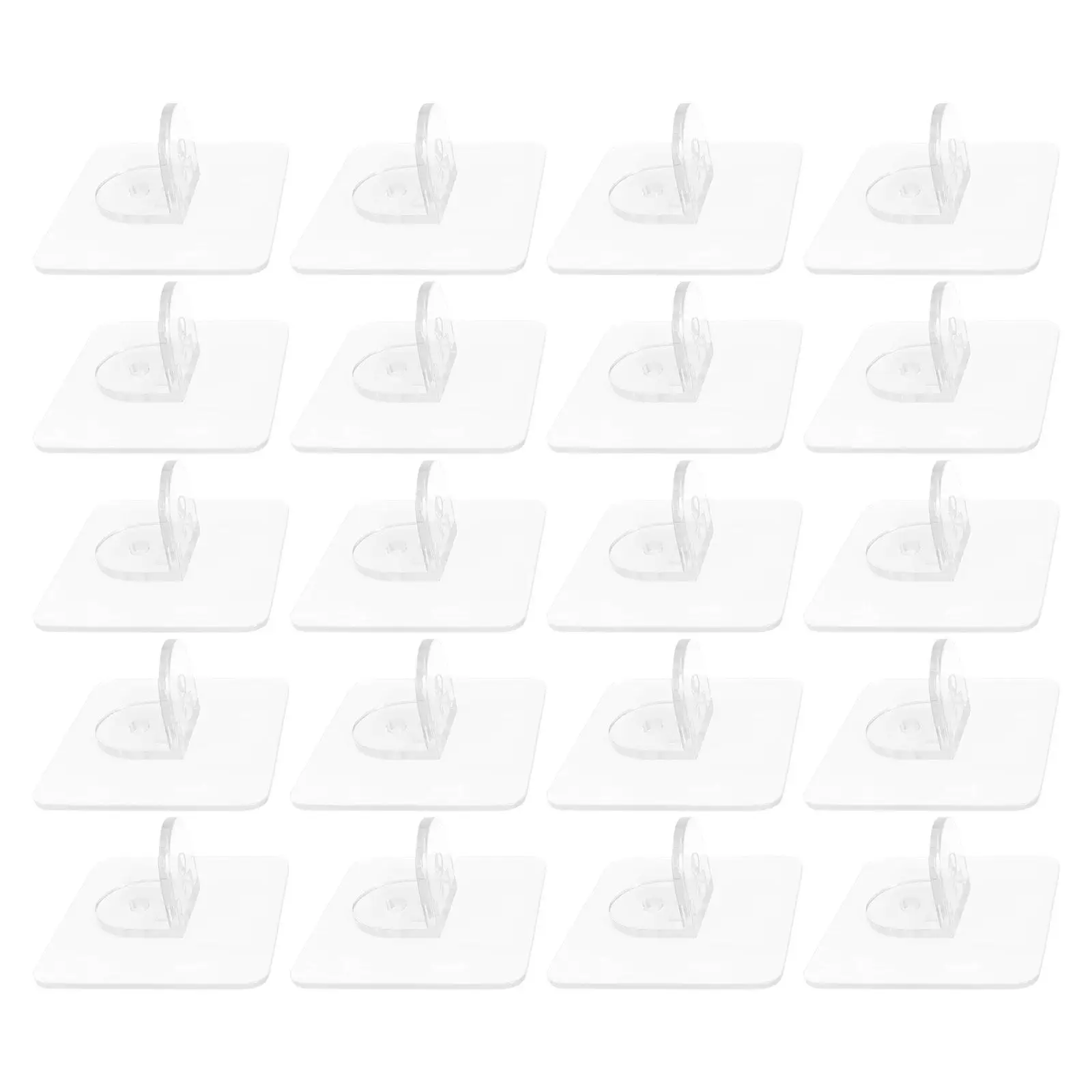 20 Pcs Punch-free Mirror Holder Mirrors Closet Floor Stopper Dressing Lean Anti Slip Base for Full Length ABS Stand Support