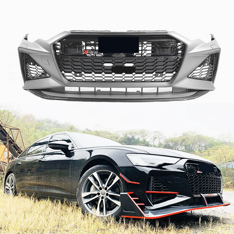 Xds Car Accessories Body Kit Front Bumper Lip Spoiler Grille Front Bumper Lip For A6 C8 2019-2022