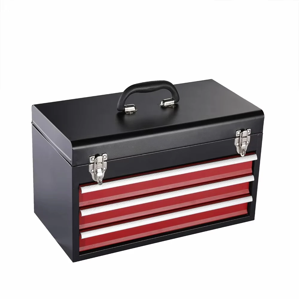 

Professional Heavy-Duty Stainless Steel Tool Box with Drawers Multi-Purpose for Workshop Use Carrying Handles OEM Customizable