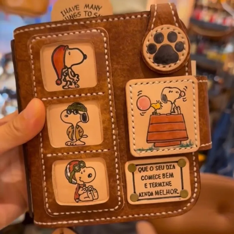 2025 New Snoopy A7 Notebook Loose-Leaf Cortex Blank Inner Page Notebook Diary Draft Notepad Student Writing Stationery Gifts