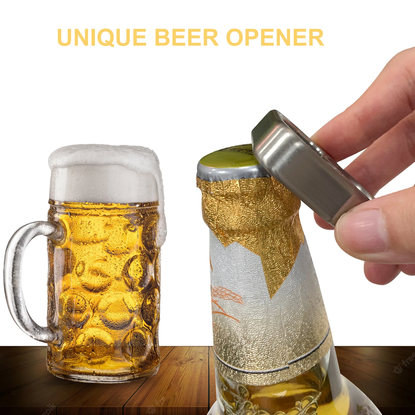 Titanium Bottle Opener Window Breaker Outdoors Multi-Tool Classical EDC Tactical Portable Keychain Hanging Stylish Gift for Men