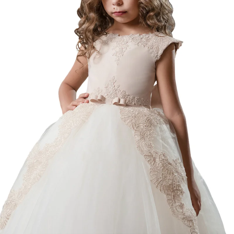 

New Fashion Children's Clothing for Foreign Trade, Flower Girl Dress, Performance Piano Show, Birthday Puffy Dress, Lace Princes