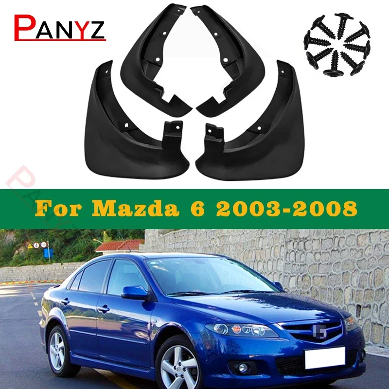 

Комплект формованных брызговиков для Mazda 6, седан 2003-2021, брызговики, брызговики, брызговики, крыло 2002 2004 2005 2006 2007