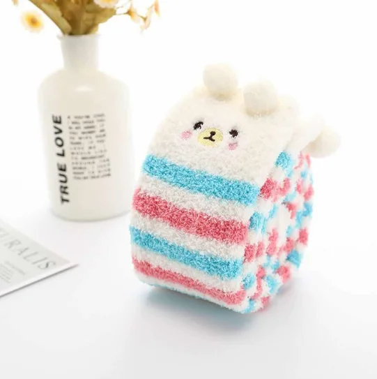 اليابانية موري فتاة الحيوان النمذجة جوارب طويلة مخطط لطيف ضغط الخريف الشتاء الدافئة جورب النوم دافئ طويل الفخذ العليا الجوارب