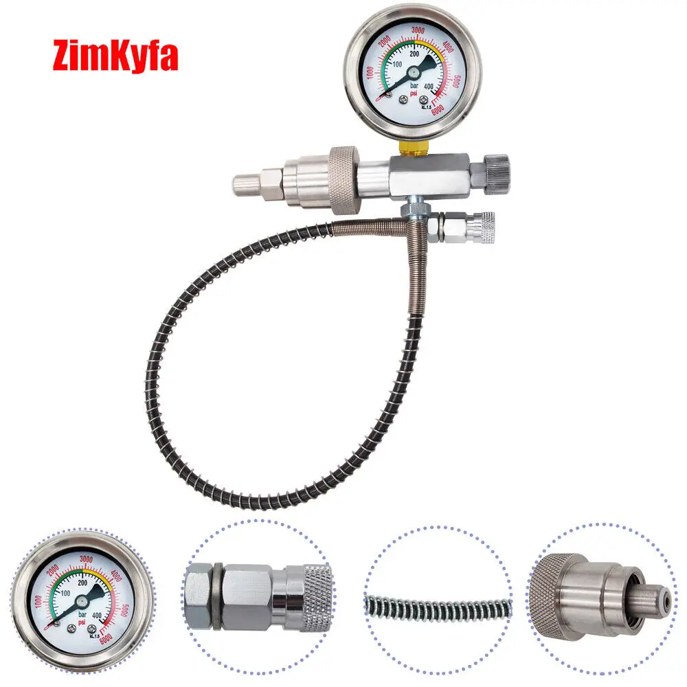 Fill Station Fit For SCUBA SCOTT MSA Tank W/ Hand Tight CGA347 Connection Charging Adapter W/ 50CM High Pressure Hose