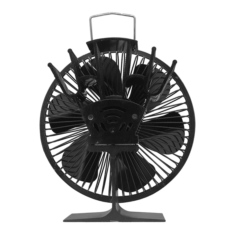 

Efficient Fan Fireplace Fan 6-Blade for Gas Pellet Log Burning Stove 6-Blade Heat Distribution Quiet Fireplace