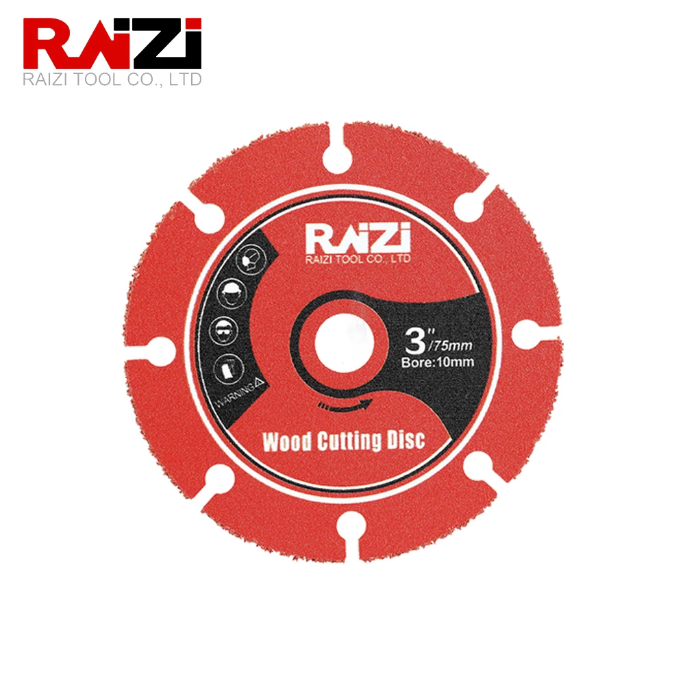 Raizi 2 Pcs Wood Cutting Disc For Wood Board Gypsum board Plastic 75mm Vacuum Brazed Cutting Plate Disc Woodworking Saw Blades