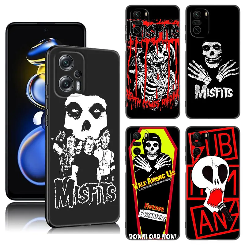 The Misfits Glenn Danzig Black Silicone Phone Case For Xiaomi POCO X3 X4 NFC F5 M3 M4 M6 X5 X6 Pro F3 F4 GT 5G C55 C65 M5