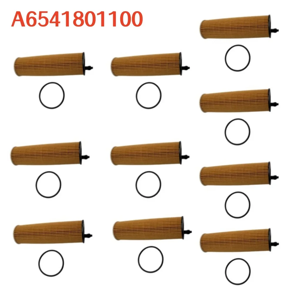 1/6/10PCS Car Oil Filter For Mercedes Benz W205 W213 W222 W247 A B180 C180d C200d C220 E300d S350 GLA GLB GLC OM654 A6541801100