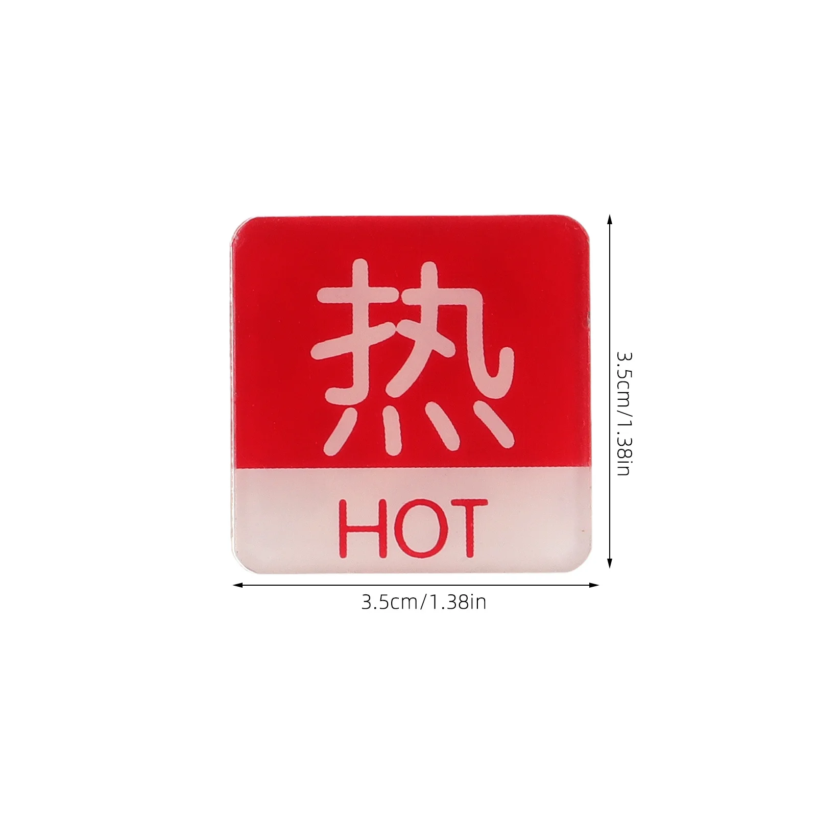 10 قطعة تسمية الماء الساخن البارد واضح الاكريليك دائم ملصق للحمام دش صنبور الحد الأدنى تصميم لاصق دعم سهل #2