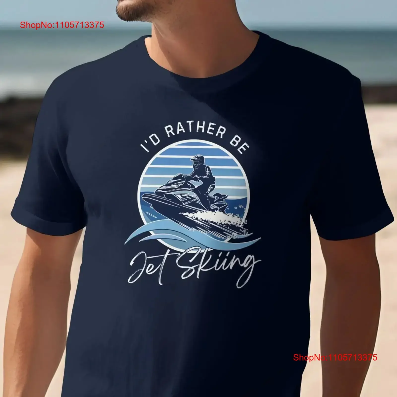 Jet Skiing T Shirt or Tank Youth ski Vacation Adult Top Boy's Water Sports Enthusiasts vintage Washed Slightly Breathable homme