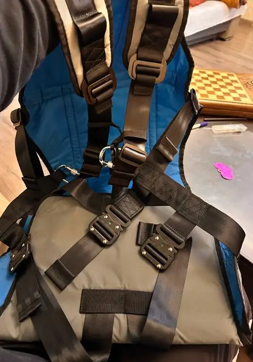 Training Seat Simple Paraglider Powered Paragliding Kiting Harness Lightweight Durable 1 Pcs