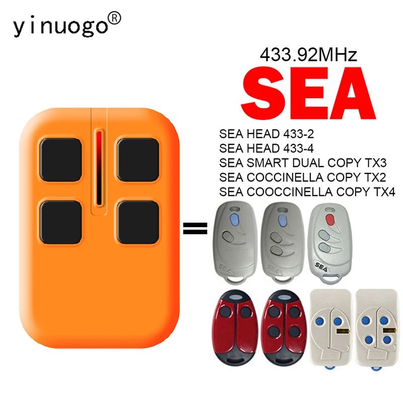 

SEA HEAD 433-2 433-4 SMART DUAL COCCINELLA COOCCINELLA COPY TX3 TX2 TX4 Remote Control Garage Door Opener 433.92MHz