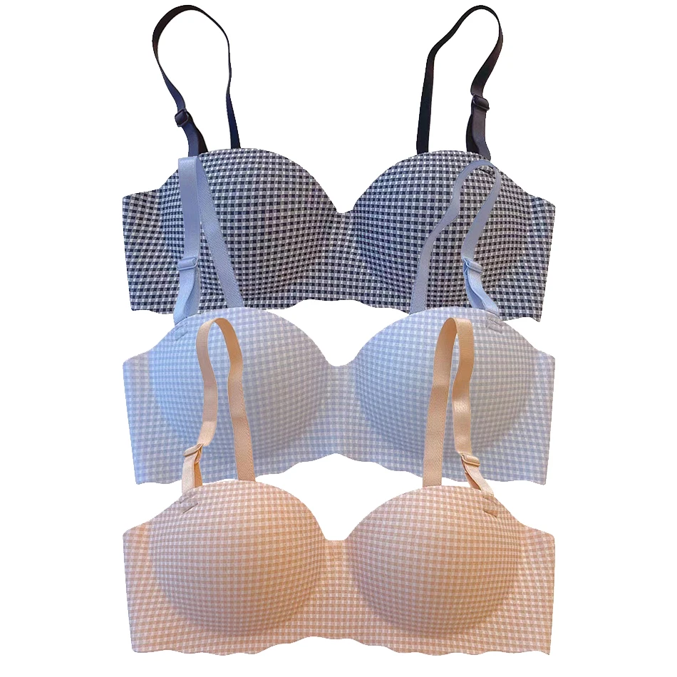 

3-компонентный бюстгальтер пуш-ап для девочек в консервативном стиле для нижнего белья с небольшой грудью, удобные дышащие топы на бретелях, тренировочный бюстгальтер с регулируемыми бретелями