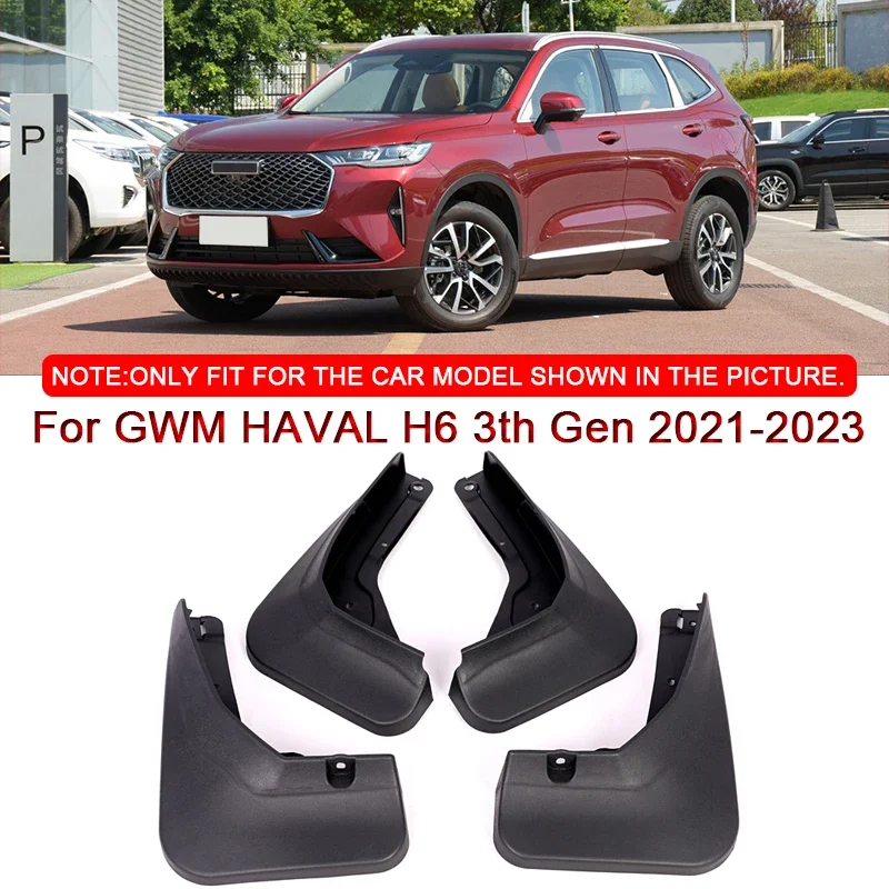 

For GWM HAVAL H6 3th Gen 2021-2023 Car Styling ABS Car Mud Flaps Splash Guard Mudguards MudFlaps Front Rear Fender Accessories