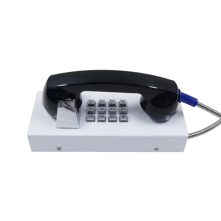 Corded VoIP Jail Phone IP Vandal Proof Metal Full Keypad Customized Inmate Public Telephones